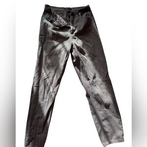 Lee High Waist Unisex Charcoal Green Straight Jeans